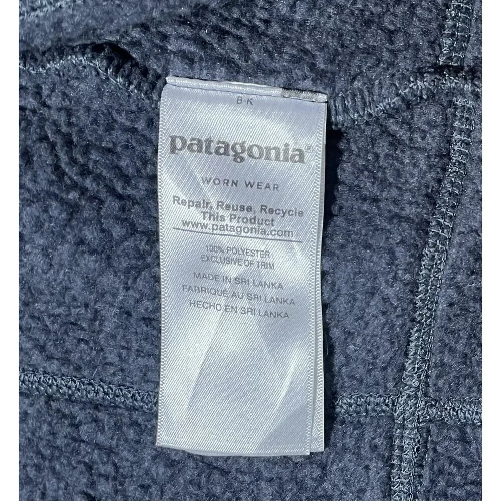 Patagonia Retro Pile Fleece Zip Up Gray Vest - Women Size Medium - Picture 4 of 14